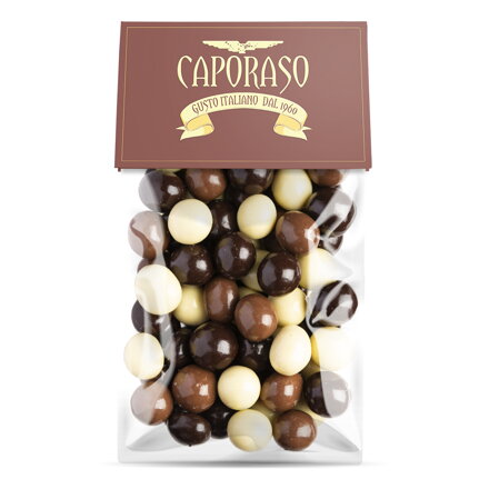 CAPORASO Nocciole - Lieskové oriešky v čokoláde  100 g