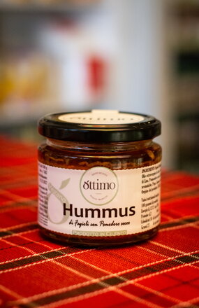 8TTIMO Hummus di fagioli con pomodoro secco - Hummus z fazule so sušenými paradajkami  190g