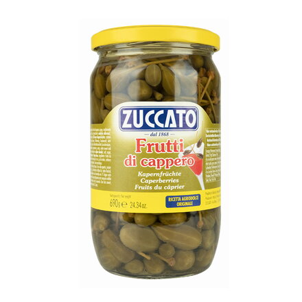 ZUCCATO  Frutti di Cappero - Kapary so stopkou 690g