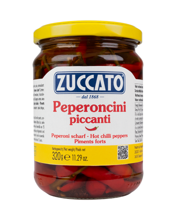 ZUCCATO  Peperoncini piccanti - Čili papričky 320g