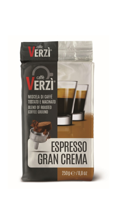 VERZI CAFFÉ Macinato Gran Crema 250g