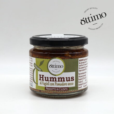 8ttimo Hummus di fagioli e pomodoro secco 180g