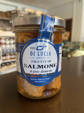 DI LUCIA  Salmone al gusto affumicato - filety z údeného lososa  200g 