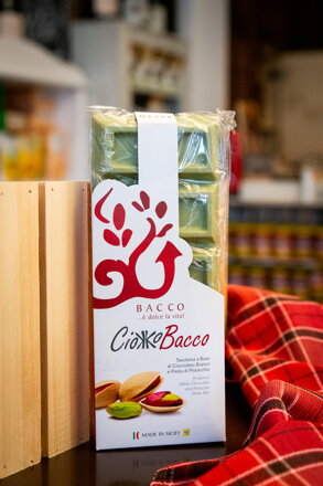 BACCO Čokoláda  pistáciová 400 g
