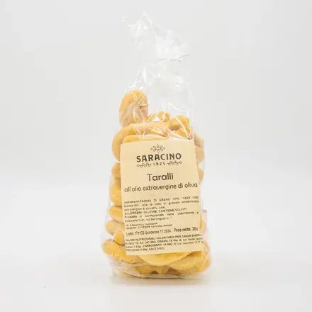 SARACINO - TARALLI al´ oglio extravergine di oliva 300g