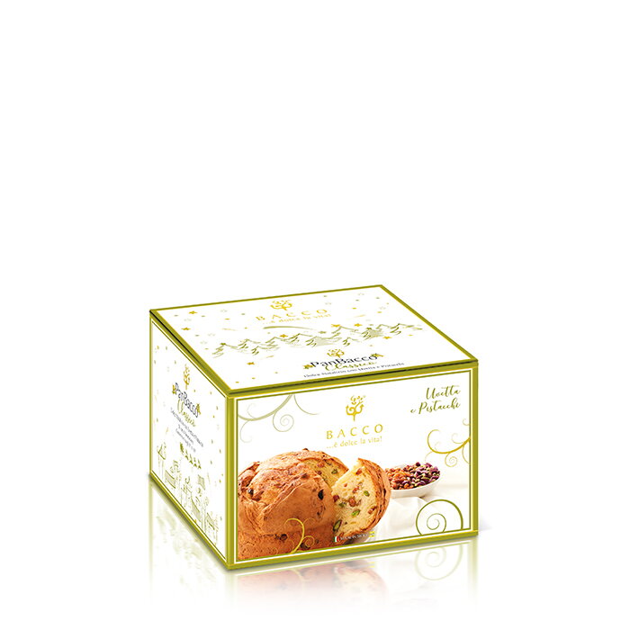 BACCO Panettone s hrozienkami a pistáciami 750g