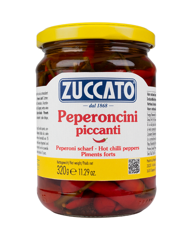 ZUCCATO  Peperoncini piccanti - Čili papričky 320g