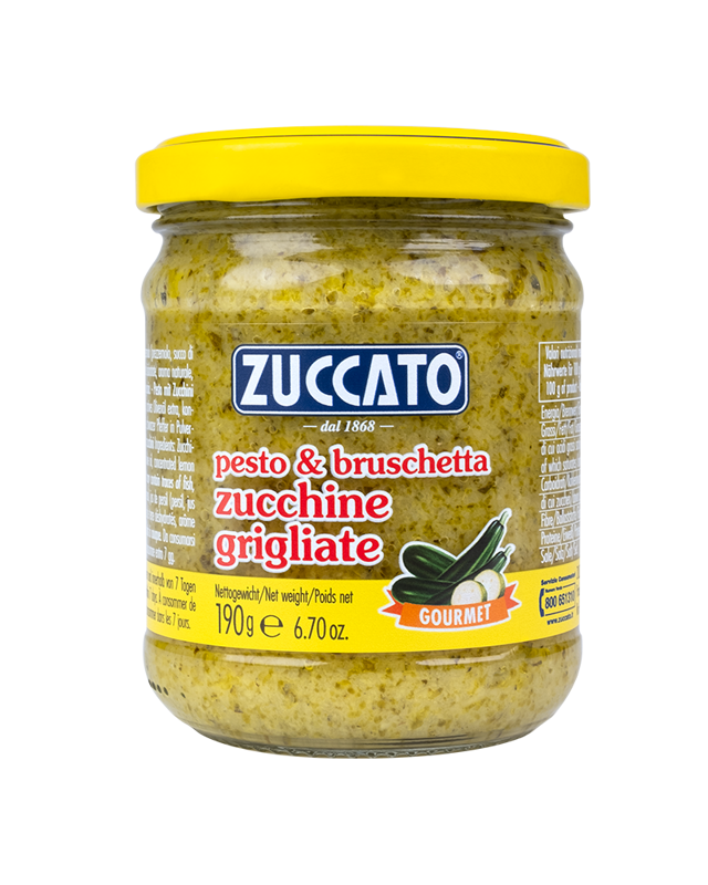 ZUCCATO Pesto & bruschetta Zucchine grigliate  - Pesto z grilovanej cukety 190 g