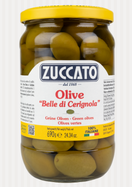 ZUCCATO - Olive Belle di Cerignola 690g