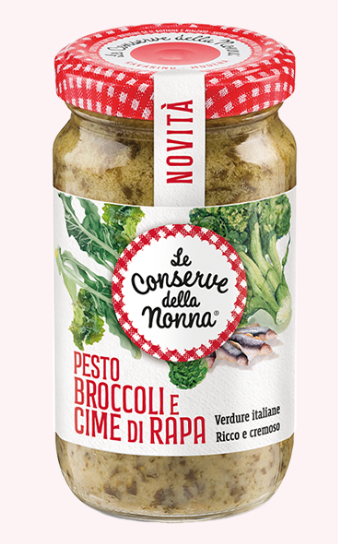 LE CONSERVE DELLA NONNA - Pesto broccoli e cime di rapa - Pesto z brokolice a vňate repy 190g
