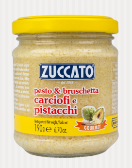 ZUCCATO Pesto Carciofi e Pistacchio - Pesto z artičokov a pistácii  190g