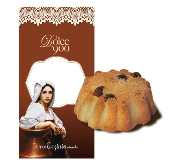 DOLCE 900 Frollini al cioccolato - Sušienky s kúskami čokolády 250g