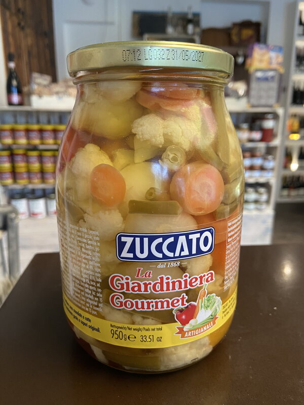 ZUCCATO La Giardiniera Gourmet -Zelenina MIX v oleji 950g ZUCCATO La Giardiniera Gourmet -Zelenina MIX v oleji 950g